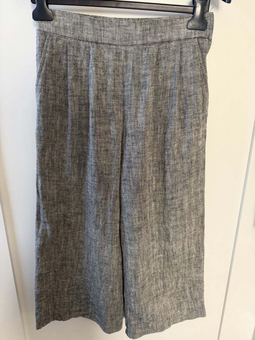 Rachel Comey x Target Linen Cotton Herringbone Wide Leg Crop Pants Sz 4 Career